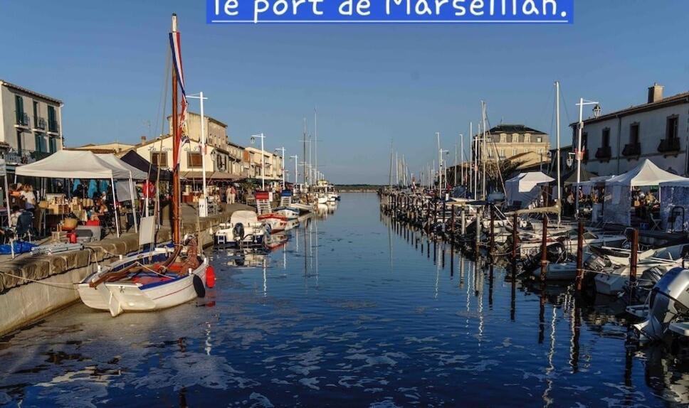 Le Corinthe - Appt Classe 3 Etoiles Et Climatise Marseillan  Dış mekan fotoğraf